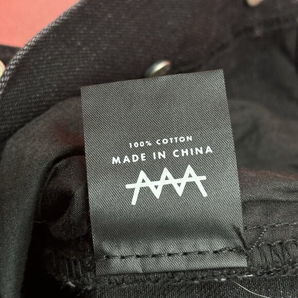 ZGY Denim Size 30 Straight Up Hi Rise Black Ashes To Ashes Trash Relaxed Fit NWT - Picture 10 of 16